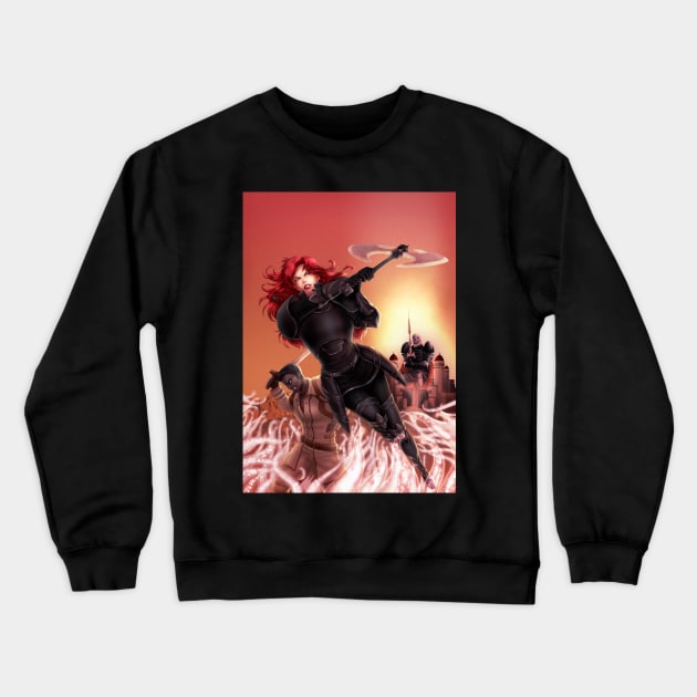 Black Amazon of Mars Crewneck Sweatshirt by cirsova